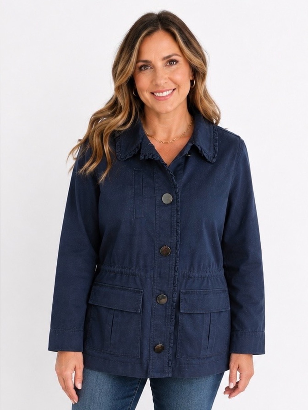 NWOT Kate Spade Broome Street utility cargo jacket in Navy Size M